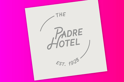 Padre Hotel badge bakersfield hotel iconography type