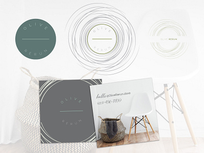 Pre-made Logo: Olive Rerun brand branding busines card design identity logo