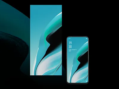 Wallpaper design OPPO Reno2 Series. Cyan Light abstract background mobile oppo opporeno2 painting photograhy reno2 smartphone wallpaper wallpaper design