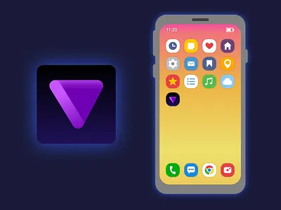 V App Icon app dailyui icon icon design logo ui vector