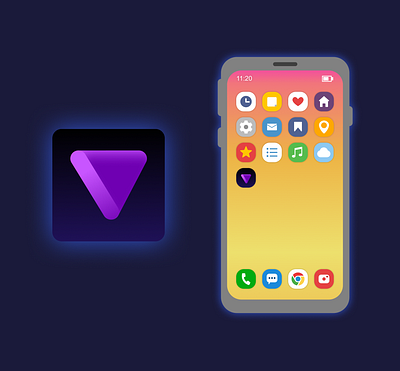 V App Icon app dailyui icon icon design logo ui vector