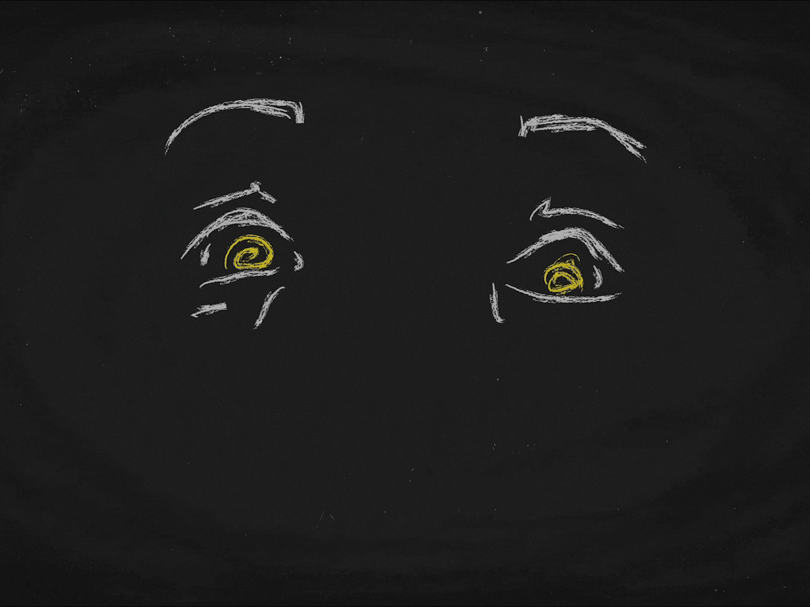 Scared Eyes Draw On animate animated eyes animatedgif animation chalkboard character animation characterdesign documentary documentaryanimation expression eyes frame by frame gif illustration invite invite design inviteme loop loopinggif scared