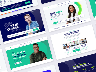 DMI v3 courses layout marketing product typography ui website