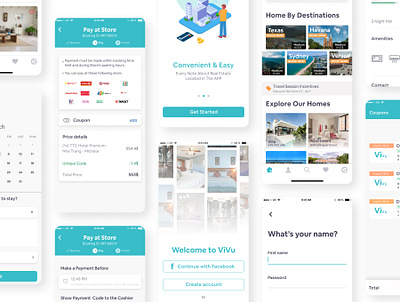 ViVu UI Kit app design creative design mobile app mobile app design ui ui kit uidesign