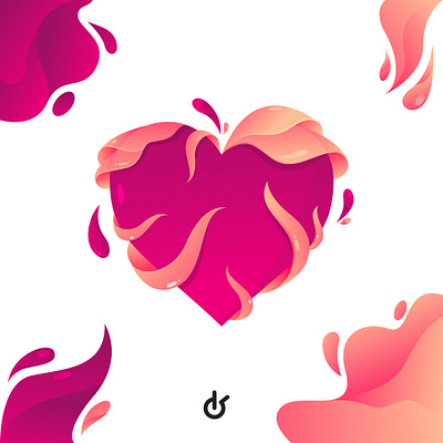 love <3 animation branding design design fruit flat icon illustration logo ui vector