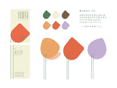 FLORA | BRANDING design illustration logo