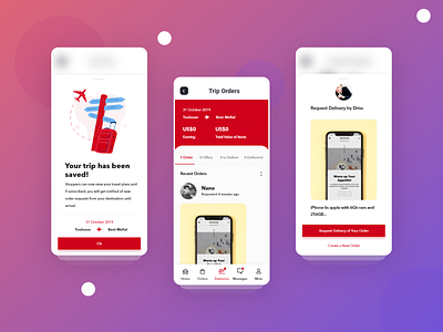 Grabr app Trip UI in progress 2019 trends app app design delivery illustration minimal offer order request trip trip planner ui ui design uidesign ux ux design uxdesign web