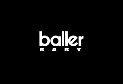 Baller Baby Logo Concept black brand logo logotype