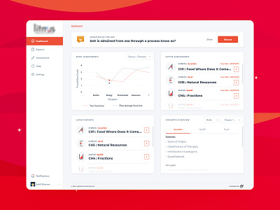 Learning Management System - LMS assessment dashboard design homepage learning learning management system learning platform lms minimal orange student teacher ui ux web yardstick ylitmus