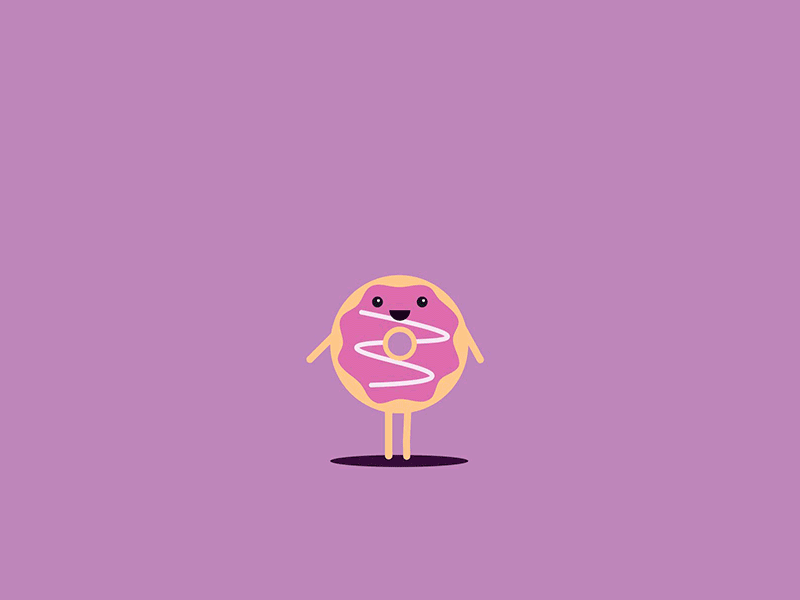 Happy Donut animation animation after effects donut motion