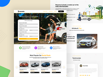 Car rental service for netherland app car car rental clean concept creative design gif iit india netherland netherlands page rental sandeep sandy ui uiux web website