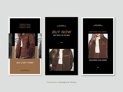 BROWN Instagram Story Template advertising design instagram instagram stories instagram template layout layout design social media social media pack social media templates template template design templates