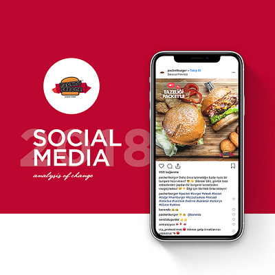 Packet Burger Sosyal Medya Tasarımı advertising burger design facebook instagram linkedin media medya packet sosyal tasarım turkey twitter