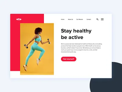 Fitness and Gym Landing Page fitness gym gym logo health landing design ui ux webpage yoga