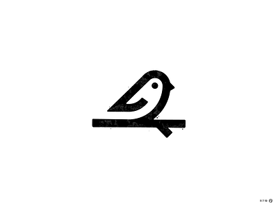 Bird & Branch animal bird branch cute icon logo mark minimal nature nest simple steven supah cute tree