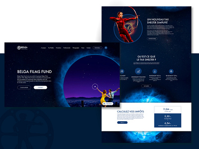 Belga Films Fund - Refont belga blue communication creative design ergonomy film fund graphic movie planet refont space ui ui design ux ux design ux ui website