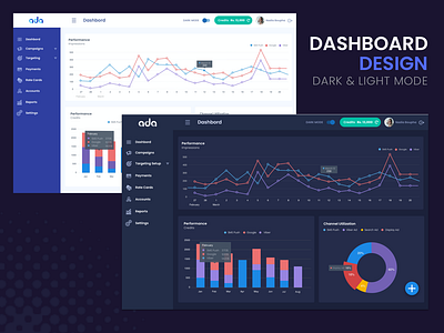 Dashboard Design dark mode dashboard dashboard design drak ui
