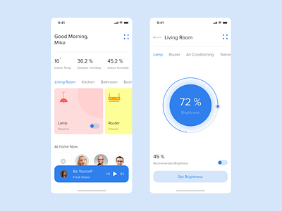 Smart House app design dribbble hot interface mobile popular top ui ux