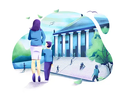 Courtbuddy illustration adobe illustrator affinity designer art texture attorney law bright color combinations character exploring characterdesign courts flat illustration minimal clean design mobile tablet illustrations user interface ui vector illustration