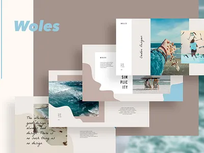 WOLES Keynote Template agency brand guidelines corporate creative design elegant keynote keynote design keynote template minimal minimalist modern photography popular presentation presentation template professional simple template templates