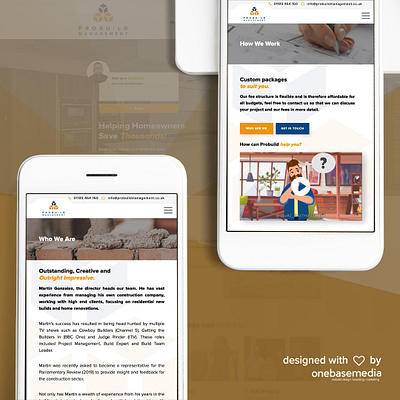 Probuild Management Website Design construction web design websites