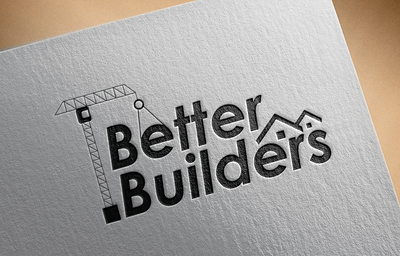 Construction Company Better Builders Logo branding construction company construction logo design graphic design logo logo design logodesign logotype mock up vector