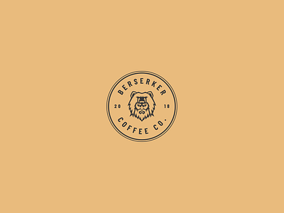 Berserker Coffee Logo branding coffee logo nordic