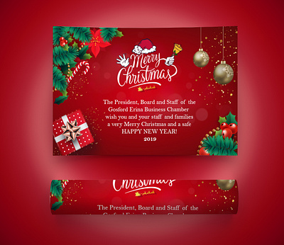 Merry Christmas card Design adobefaysal advertisement business advertising christmas card holiday card