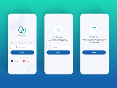 Sign in / Sign up UI account concept design doctor app health app hospital illustration sign up sign up form sign up screen ui ui design ux