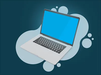 Macbook apple flat illustration illustrator macbook vector