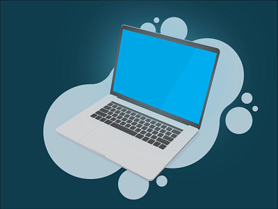 Macbook apple flat illustration illustrator macbook vector