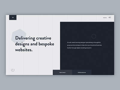 Portfolio site dark dark ui minimal portfolio typography ui website