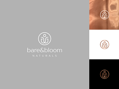 Bare & Bloom brand branding care clean design hair logo logotype minimal natural nature packaging pattern simple typography