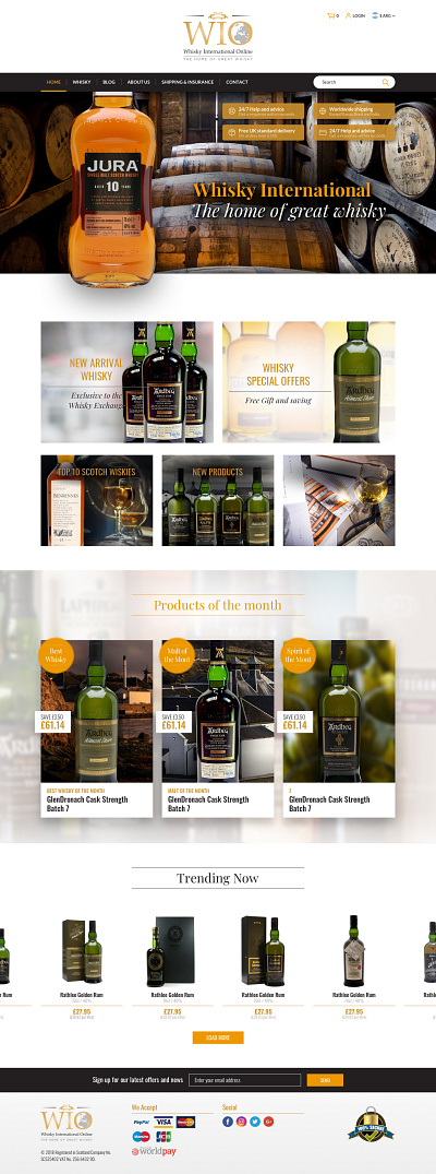 Whisky International Online - UX/UI design developer graphic responsive responsive design responsive web design responsive website responsive website design site ui ui design uidesign ux ux ui ux design uxdesign uxui web website