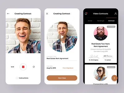 video contracts agreement archive card contract due date guide instruction notification pending profile record recording video