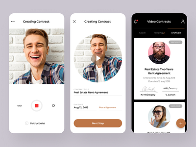 video contracts agreement archive card contract due date guide instruction notification pending profile record recording video