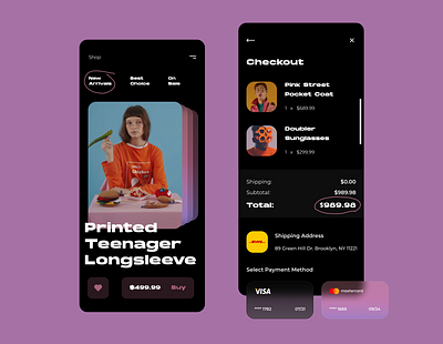 Store Concept app appdesign application brutalism checkout checkout page concept concept design interface modernism payment shopping shopping app store store app ui uidesign