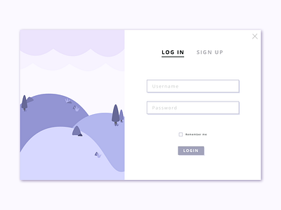 log in/sign up (DailyUI -001) app dailyui dailyui 001 dailyuichallenge design illustration sketch ui ux vector web website