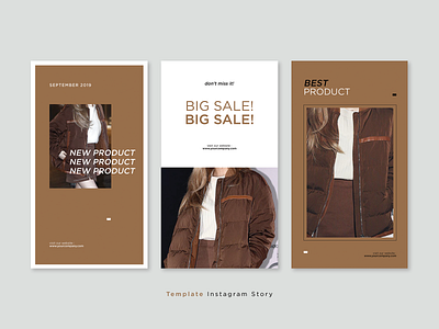 BROWN Instagram Story Template advertising branding design instagram instagram stories instagram template layout layout design social media social media templates template template design templates