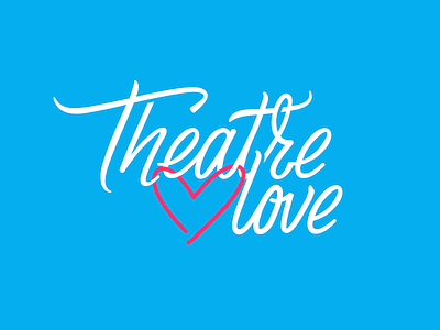 theatre.love logo illustrator cc lettering logo theatre