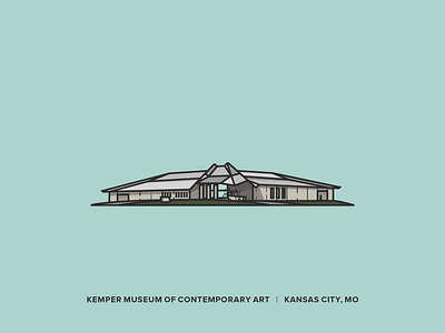 Kemper Museum of Contemporary Art architechture architectural design illustration kemper museum of art