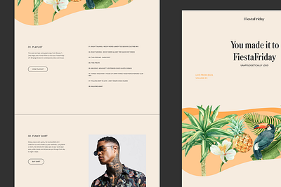 FiestaFriday branding clean design illustration typography ui