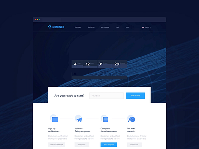 💣Cryptocurrency challenge landing branding design flat landing minimal motion motion design ui ux web website