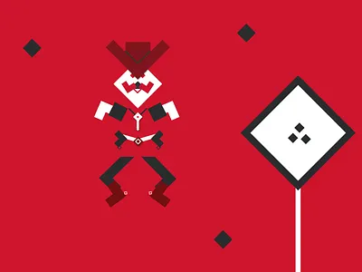 cowboy concept illustration art direction branding cowboy design flat illustration geometric guns illustration modern web illustration