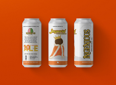 Ingenious Brewing Can Label Imperial Peanut Butter Cup beer beer art beer branding beer can beer label design beer labels candy craft beer