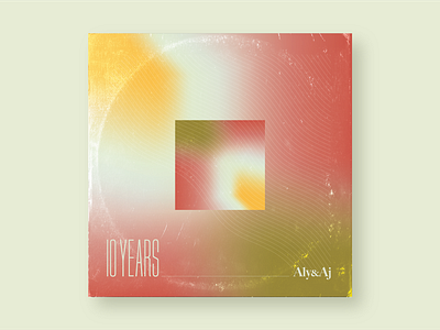 10x18 02. 10 Years album album art album artwork album cover album cover design design gradient illustration typography typography art