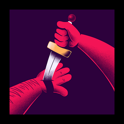 Sabotage cartoon design draw emotional illustration photoshop texture