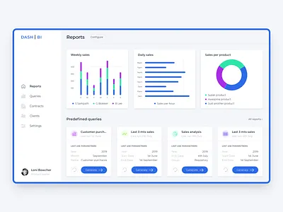 Dashboard BI updated app application blue business intellegence charts clean dashboard interface light sketch ui ux ux ui web web app website