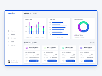 Dashboard BI updated app application blue business intellegence charts clean dashboard interface light sketch ui ux ux ui web web app website