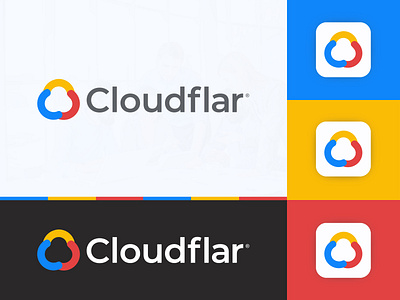 Cloudflar Logo Design app icon bigdata blockchain c logo cloud cloud logo consulting cryptocurrency finance fintech hosting logo design modern saymon studio server software software consulting tech technology visual identity